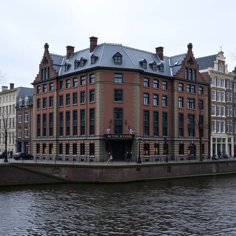 Foto van het gebouw van Acteerschool Amsterdam aan de Keizersgracht