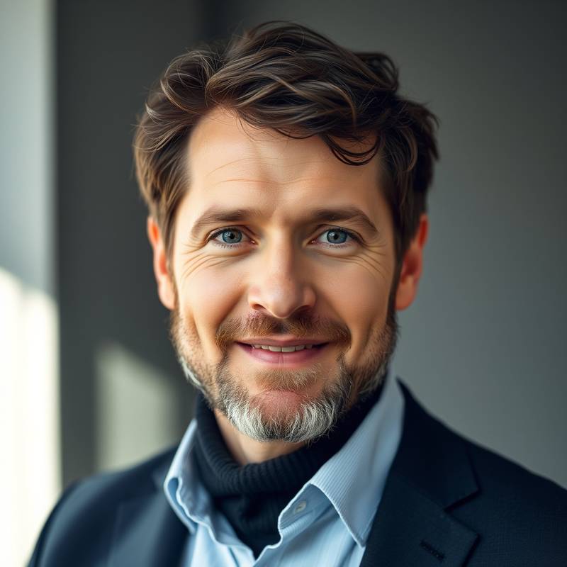 Portret van Pieter Janssen, docent Improvisatie en Stemtraining bij Acteerschool Amsterdam